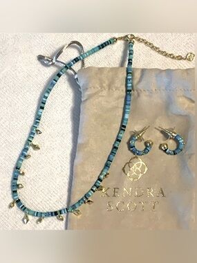 💙Kendra Scott Necklace and Earrings Set